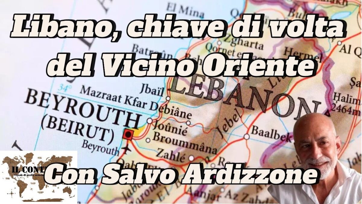 Libano, chiave di volta del Vicino Oriente Mappa di Libano che evidenzia l'importanza del Vicino Oriente, con la foto di Salvo Ardizzone nell'angolo.