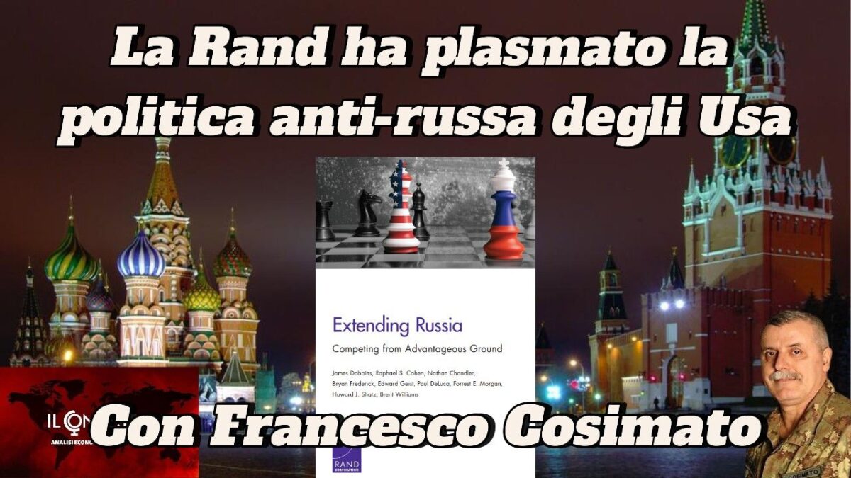 Il libro intitolato Extending Russia over Moscow skyline evidenzia il ruolo della Rand Corporation nel plasmare la politica antirussa degli Stati Uniti.