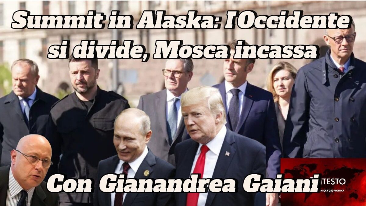 Summit in Alaska: l’Occidente si divide, Mosca incassa Un gruppo di leader politici, tra cui Trump e Putin, cammina all'aperto mentre Occidente affronta la divisione con Mosca.