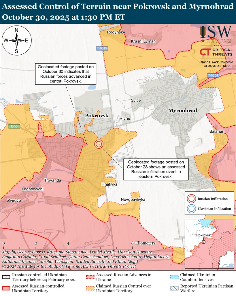 L’avvertimento di Putin (Parte II) 1 Pokrovsk and Myrnohrad October 30 2025