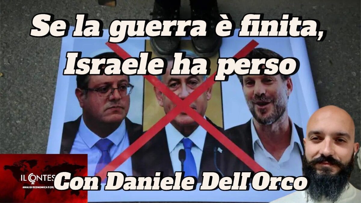 Manifesto a terra a Roma con foto barrate di tre uomini e riferimenti a Israele e Daniele DellOrco.