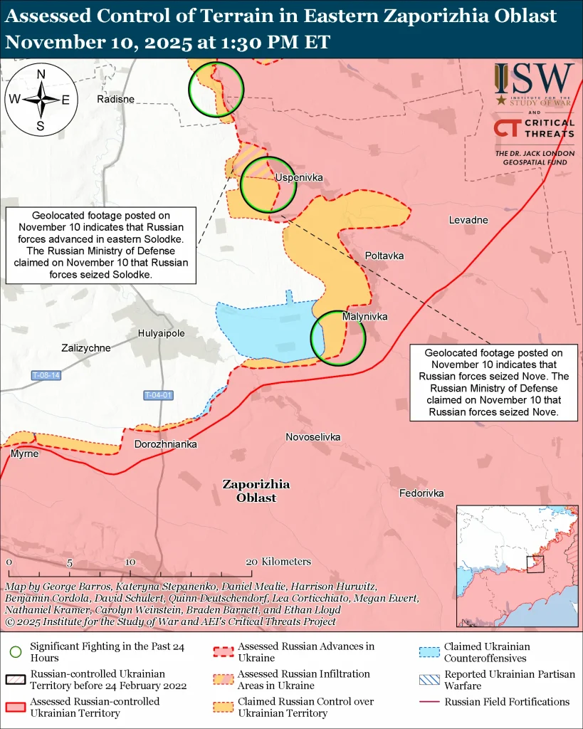 Situazione militare nell’oblast’ di Zaporižžja. Le forze armate russe avanzano in diversi settori, suscitando inquietudine in seno alla Nato.