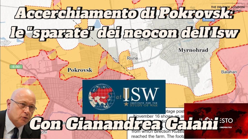 Accerchiamento di Pokrovsk: le "sparate" dei neocon dell'Isw