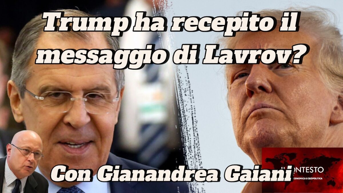 Lavrov e Trump appaiono insieme a un testo italiano che mette in discussione Trump; in evidenza Gianandrea Gaiani e il Kiel Institut.