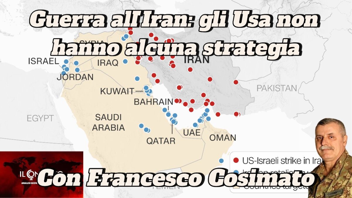 Guerra contro l’Iran: Hegseth canta vittoria troppo presto Mappa del Medio Oriente con i luoghi degli attacchi, testo italiano sul conflitto USA-Iran; Hegseth e Francesco Cosimato in evidenza.