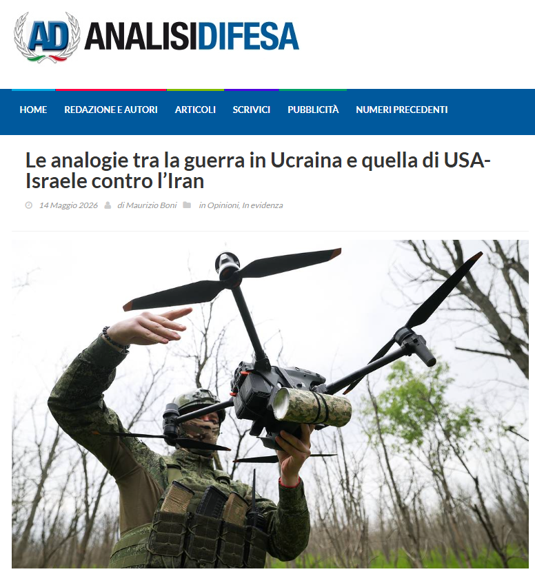 Generale Boni: Russia e Iran combattono guerre simili 1 Il pezzo per «Analisi Difesa» in cui il generale Maurizio Boni evidenzia i parallelismi tra la guerra russo-ucraina e quella sferrata dalla coalizione israelo-statunitense contro l’Iran.