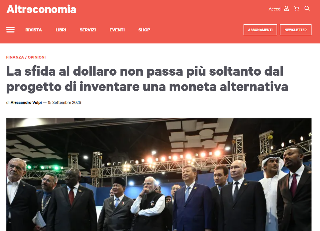 I Paesi Brics puntano ad alleggerire la dipendenza dal dollaro.