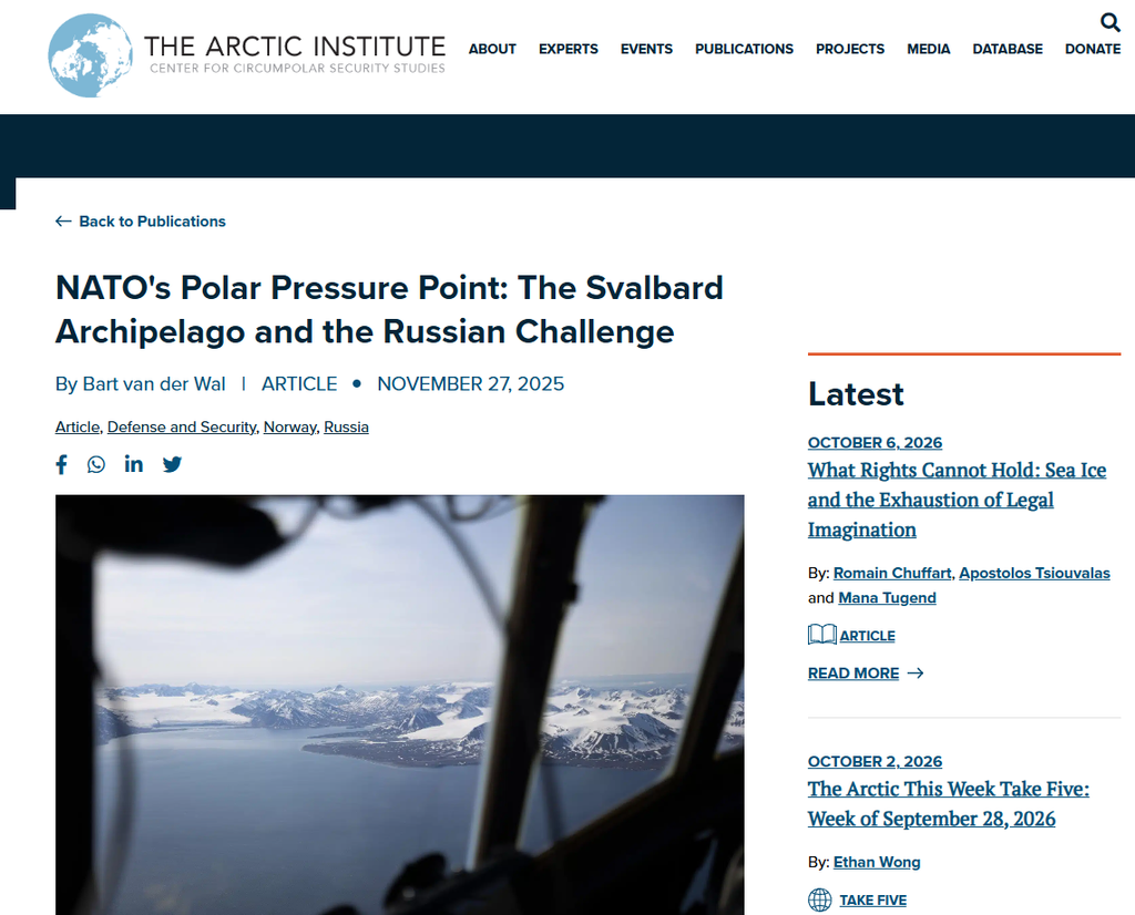 Isole Svalbard: nuovo fronte del confronto tra Russia e Nato 1 Per l'Arctic Institute, la Russia potrebbe testare la coesione della Nato nelle Isole Svalbard.