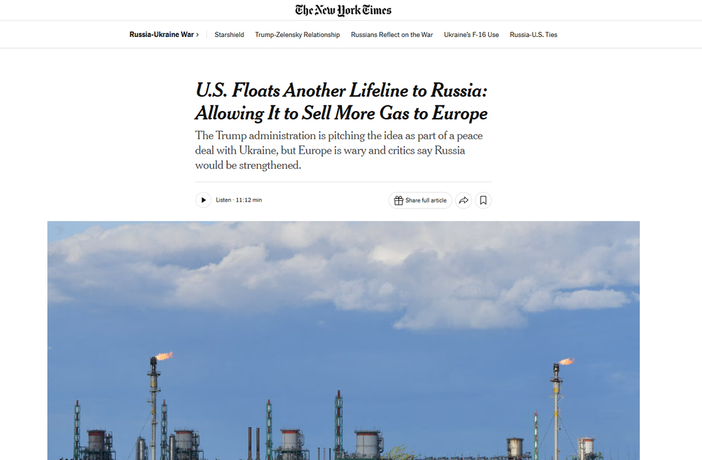 Gas russo per l’Europa: la proposta di Trump 1 Trump ha proposto agli europei di tornare a importare gas russo.